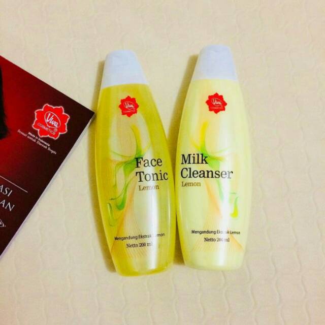 Paket Lemon Viva Face Tonic Milk Cleanser Kulit Berminyak 200 ml