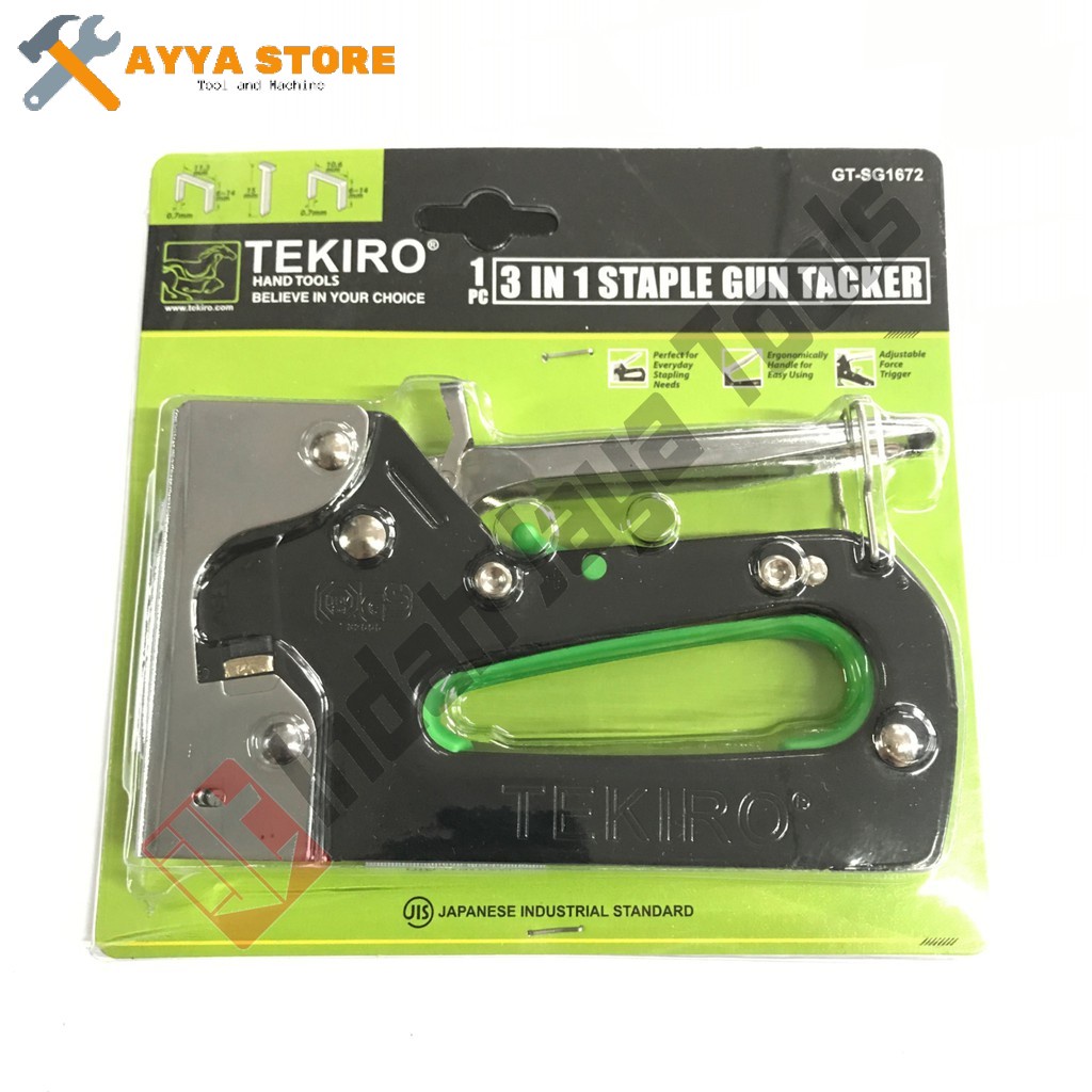 

TEKIRO Staples Gun Tacker 3 in 1 - 6 - 14 mm Staple Jok Tembak Hekter Ayya