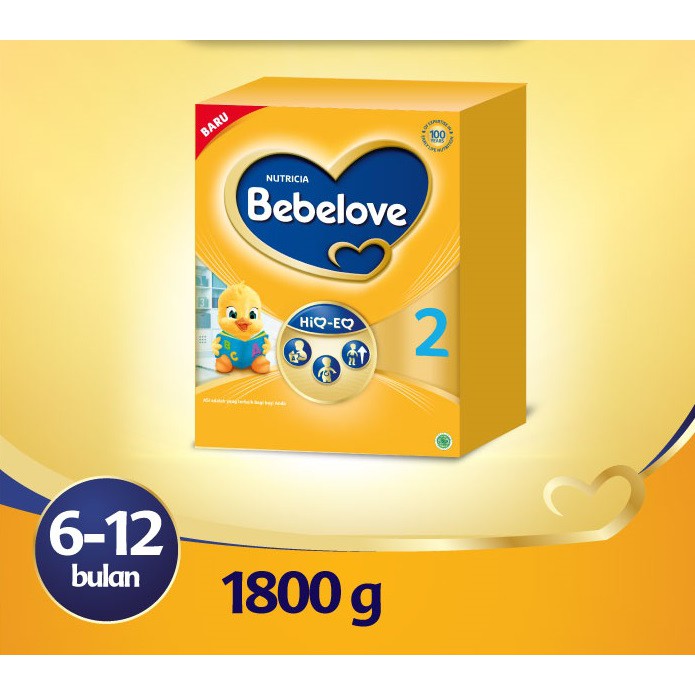 BEBELOVE 2 1800 GR Susu Formula Bayi 6-12 Bulan