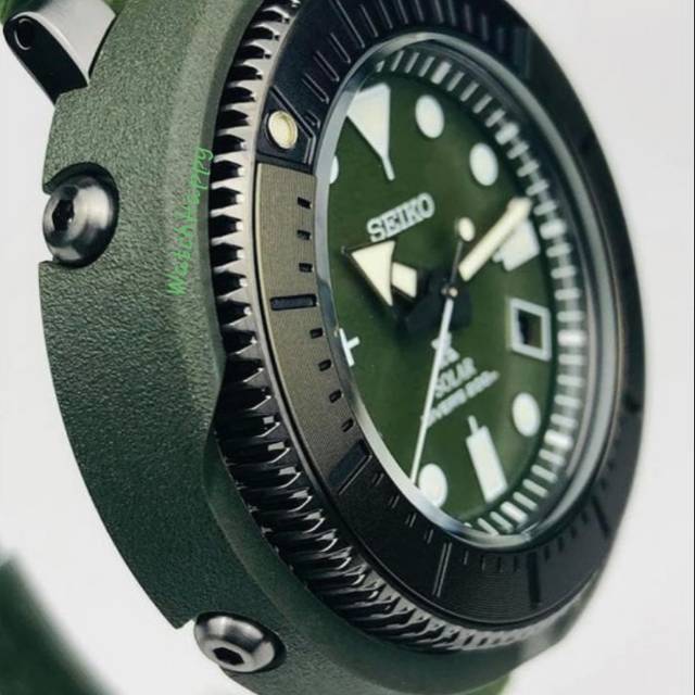 SEIKO PROSPEX TUNA STREET SNE535P1 SNE535P SNE535 SOLAR GREEN RUBBER SNE537P1 SNE533P1 100% ORIGINAL