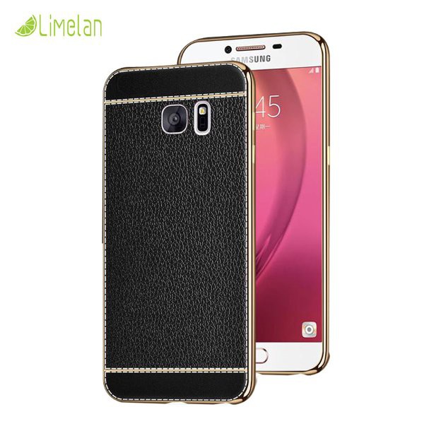 Samsung C9PRO 2017 C9 PRO Luxury leather like Litchi Back Casing soft case