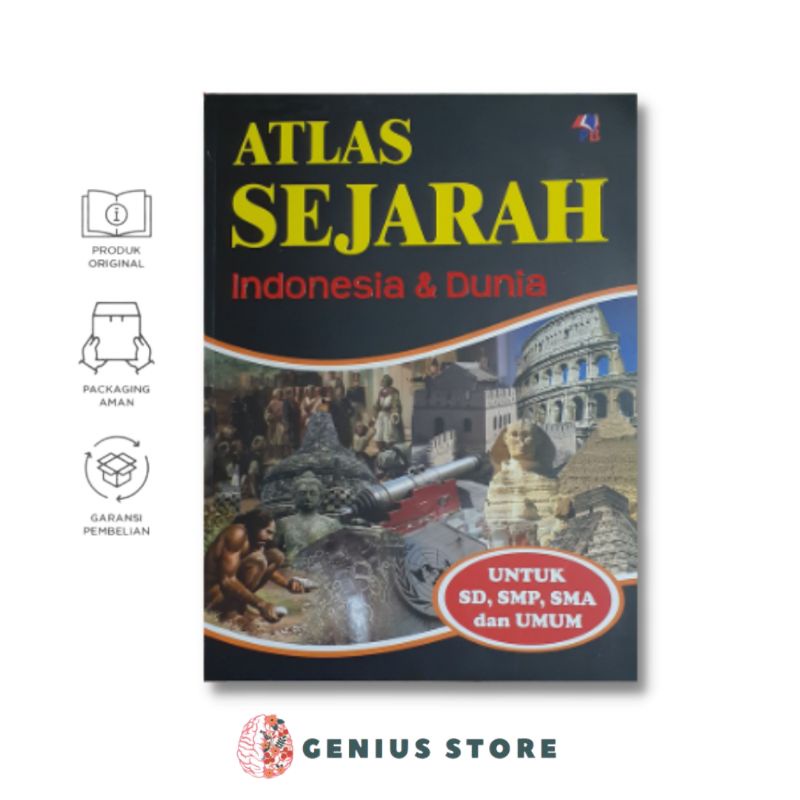 Atlas Sejarah Indonesia & Dunia Untuk SD,SMP,SMU dan Umum