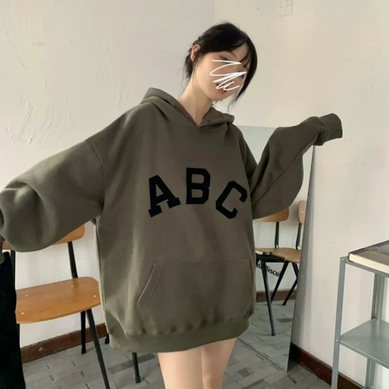 ABC sweater hoddie outerwear fashionn remaja