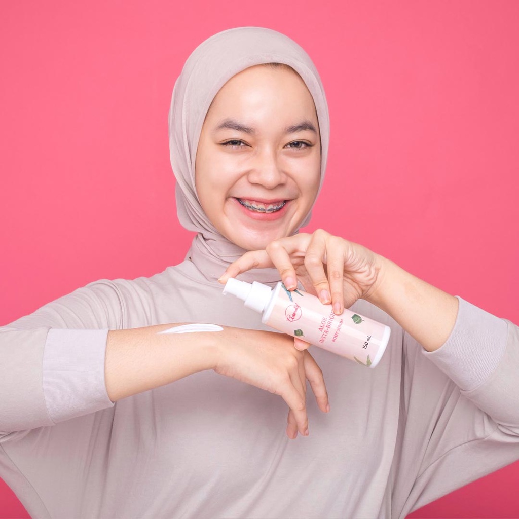 Aloe Insta-Bright Body Serum by Adoraly Skincare BPOM | Brightening &amp; Whitening Booster Body Serum | adoraly.id bodycare