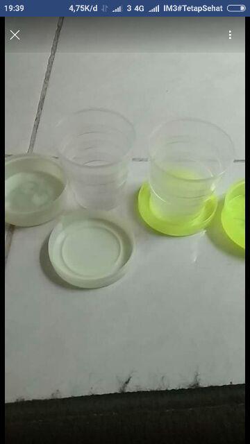 Gelas Tarik Lipat Travel Telescopic Cup Kecil Karakter