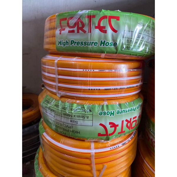 selang FORTEC selang angin kompresor PVC 3 ply selang kompresor sprayer 10 meter