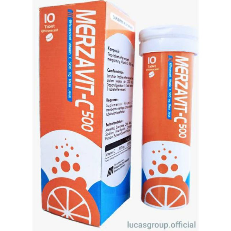Merzavit C Suplemen vitamin c rasa jeruk