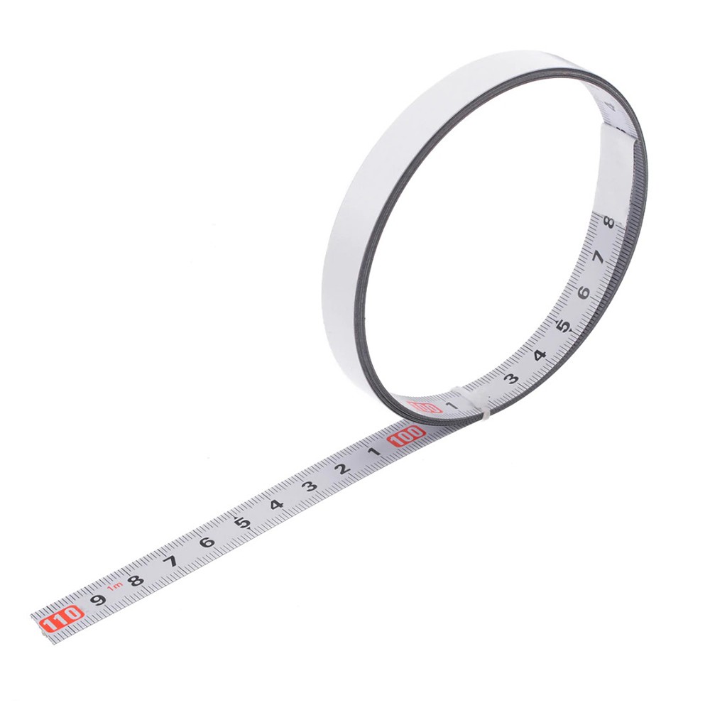 Meteran Adhesive Scale Bar Steel Ruler 2 Meter - M003 - White