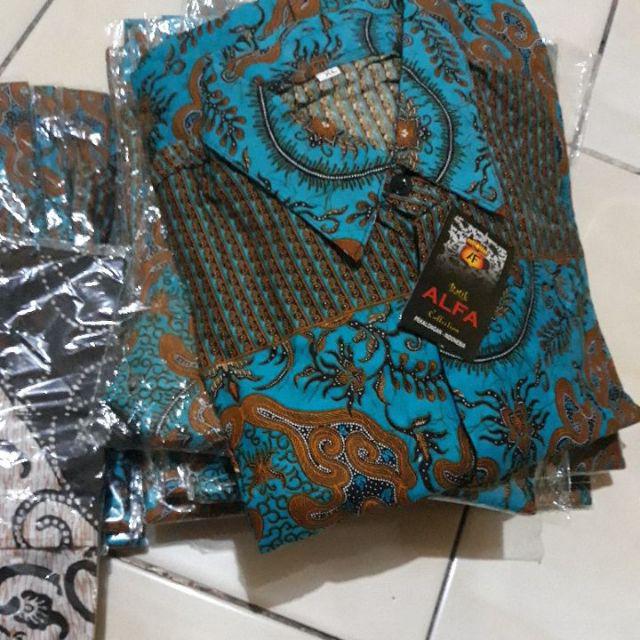 Bswart Batik Hrb026 Kenongo Hem Pendek Padi Pekalongan M L Xl Batik Pria Murah Modern Grosir