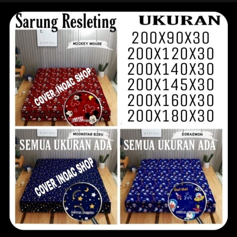 Sarung Kasur Busa Resleting Tebal 30(160x200x30/180x200x30)