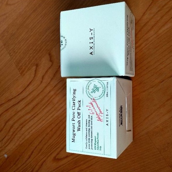 AXIS-Y Mugwort Pore Clarifying Wash Off Pack 100ml masker mugwort organik preloved new