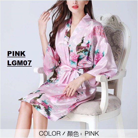 Kimono Satin Silk Pajamas LGM