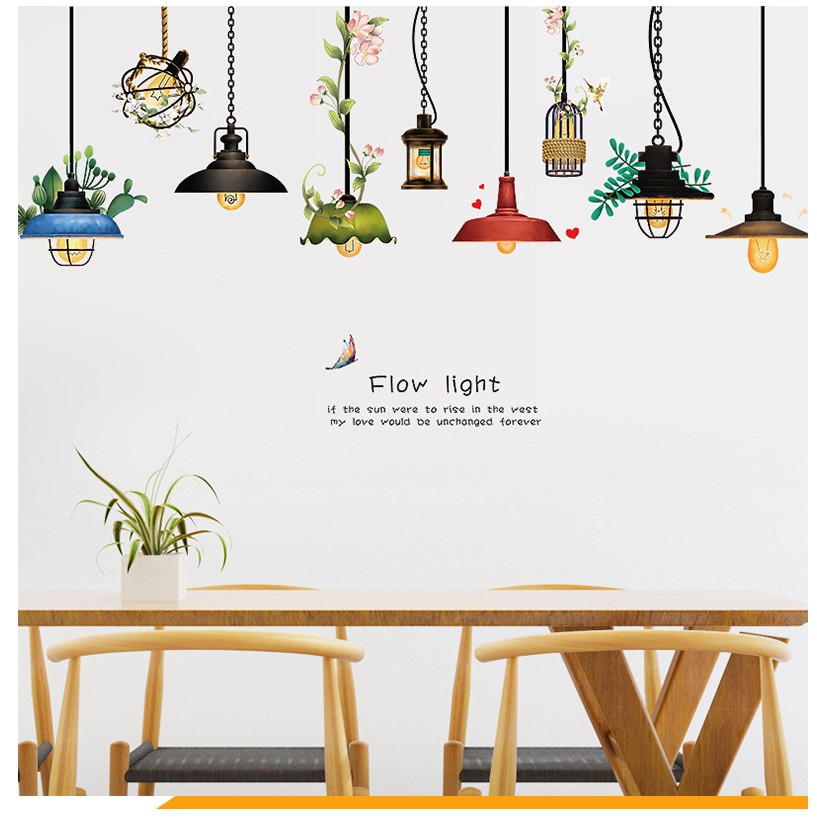 Reliza Wall Sticker Flow Light Lampu Gantung Stiker Dinding LDR Lampu