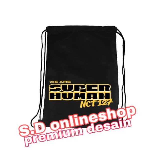 String bag tasserut kpop NCT127 SUPERHUMAN anti air