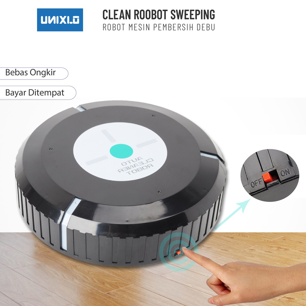 Roboot Vacuum Cleaner Mesin Alat Vacum Penyedot Pembersih Debu Otomatis Termurah Original