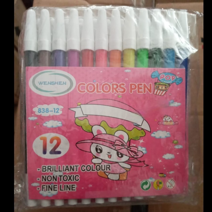 

Spidol Besar 12 Warna Murah 838/Spidol Warna Warni/Spidol 12Warna