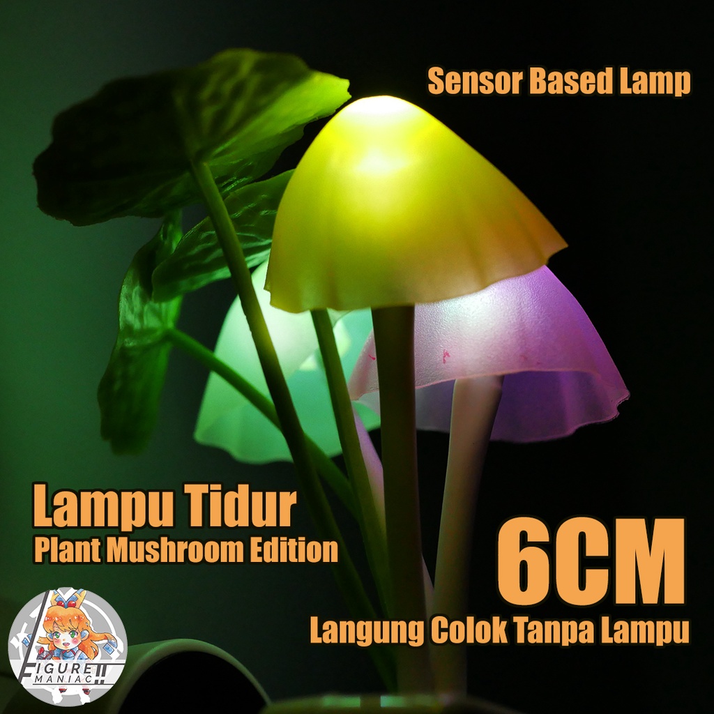 Lampu Tidur LED Model Mushroom Plant Lampu Tanaman Kualitas Premium Harga Murah