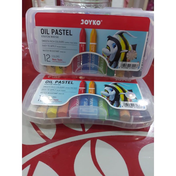

Crayon Oil Pastel Krayon Minyak Joyko Isi 12 Warna Original