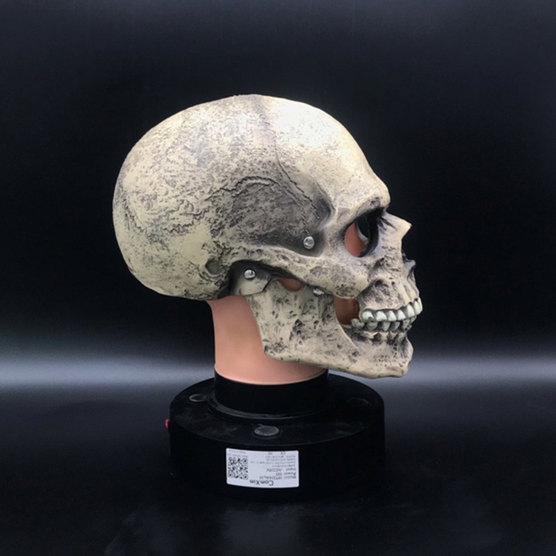 Helm Full Kepala Bahan Latex Desain Tengkorak Horror Untuk Pesta Halloween