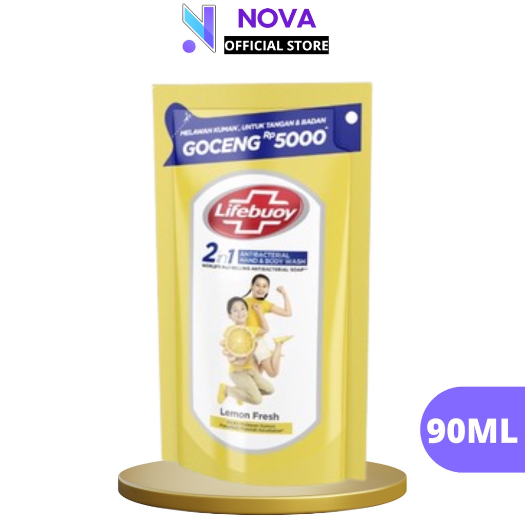 LIFEBUOY LIFEBOY SABUN CAIR 2in1 ANTI BACTERIAL HAND & BODY WASH 90ML