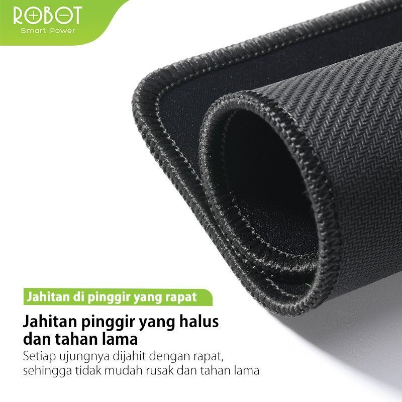 Mousepad Anti Slip ROBOT RP01 05 Gaming polos Hitam Rubber