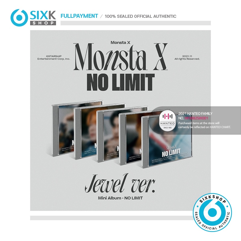 (Jewel ver) MONSTA X  Mini Album NO LIMIT / Starship Square