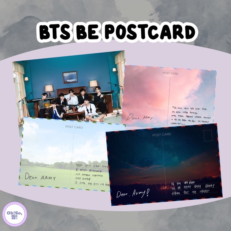 DEAR ARMY BTS BE POSTCARD