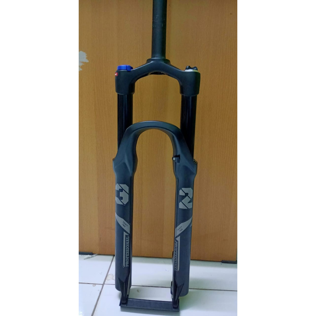 FORK ION 27.5 D6 D5 COIL OVERSIZE TRAVEL 120 NON TAPER LOCK PRELOAD - FULL BLACK