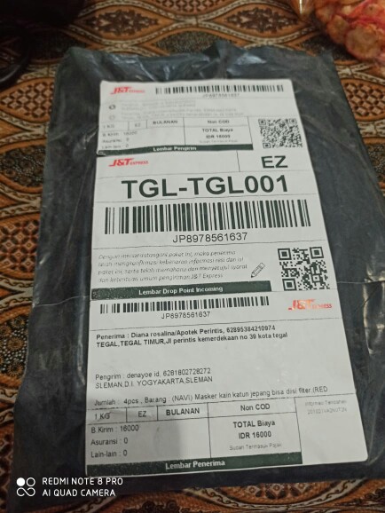 (pink Series) Masker Kain Katun Jepang Bisa Diisi Filter