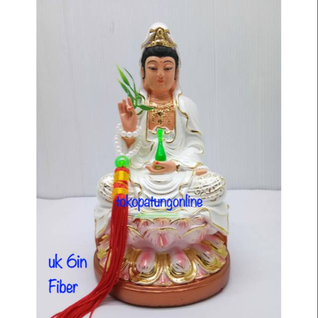 Patung Kwan Im Fiber Uk 6in Guan Yin