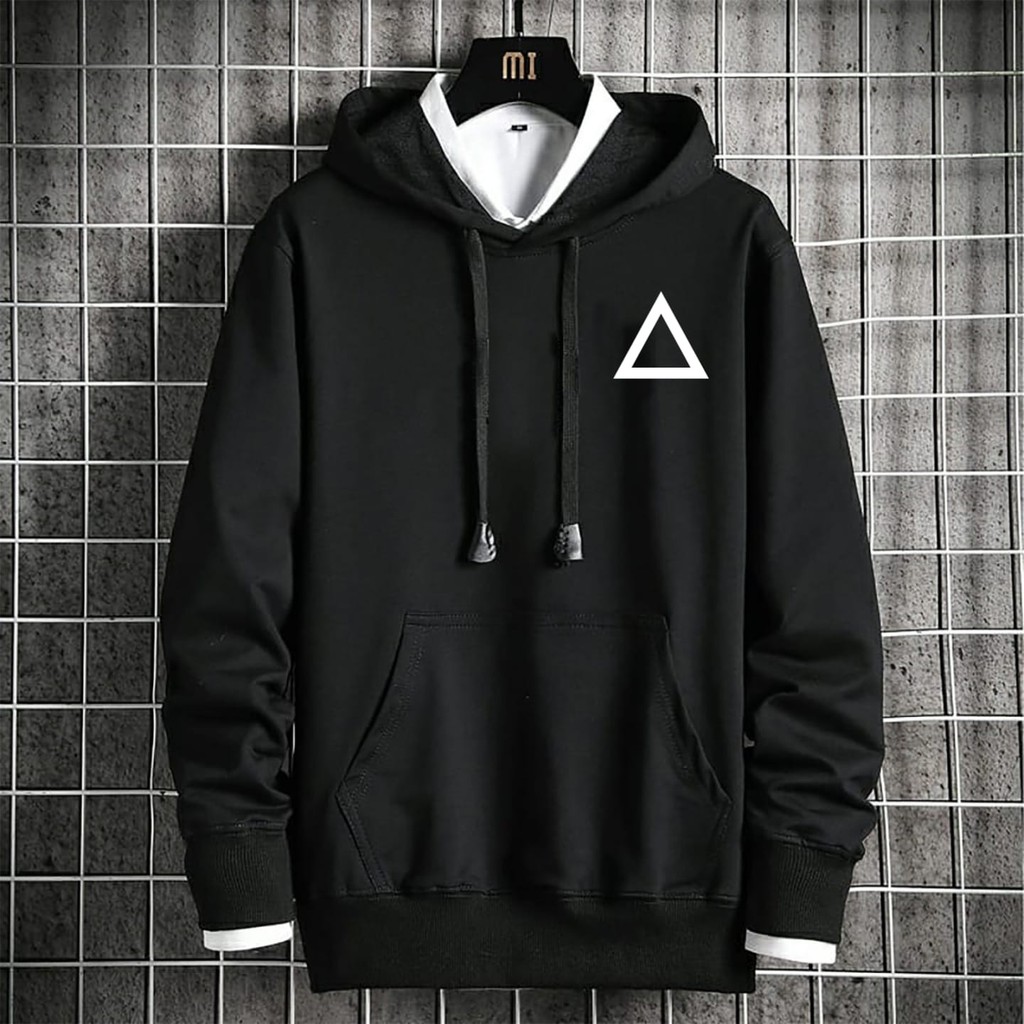 BISA COD / ALIPIO781 - SQUIDGAME TRIANGLE / netflix / korea / new hot list / game / triangle / square / circle / hoodie pria / hoodie cowok / hodie