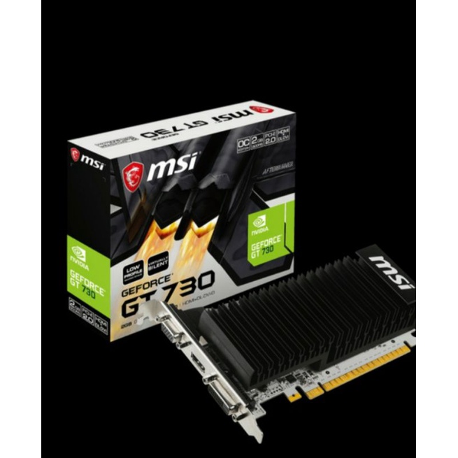 VGA Card MSI Geforce GT 730 Black 2 GB DDR 3 New