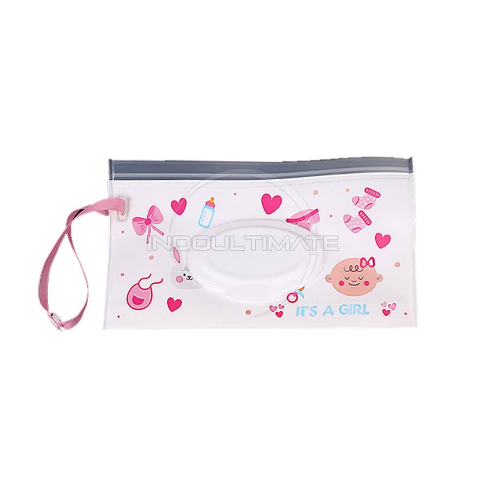 Tempat Pouch Tisu Basah atau Kering Travelling Pouch Tissue TTS-15 Kotak Tisu Gantung Tissue Holder anti corona