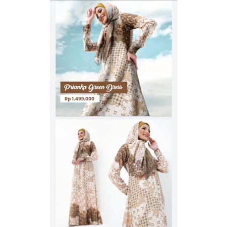 dress mandjha ivan gunawan - prianka green dress size L