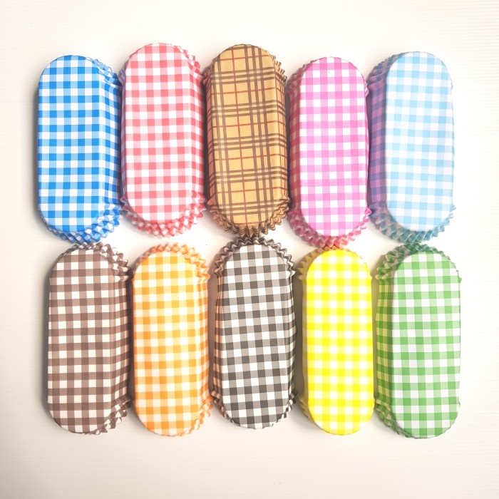 

TERBARU 100pc kertas alas panggang roti laminating papercup roti OCC kotak