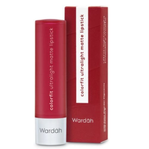 Wardah  Colorfit Ultralight Matte Lipstick 07 Crimson Red 3.6g