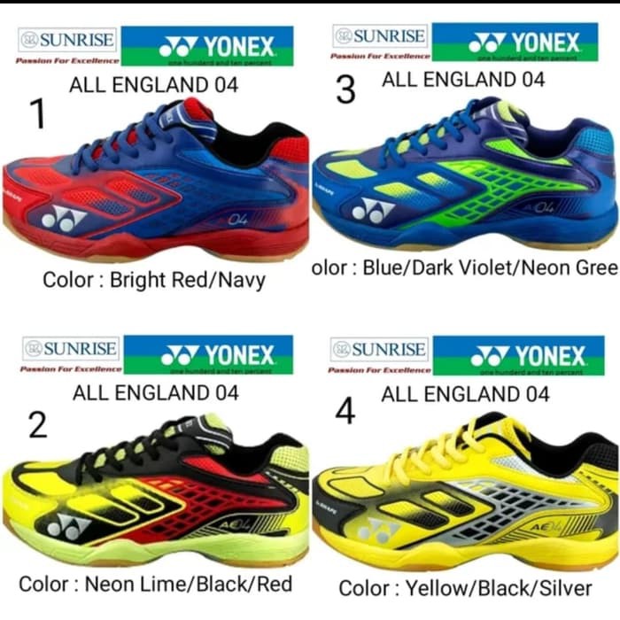 Original Yonex Ae 04 Ae04 Sepatu Badminton All England