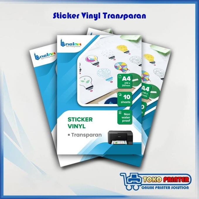 

Sticker Vinyl Inkjet A4 / Stiker Vinil / Vynil Transparan CUCI GUDANG