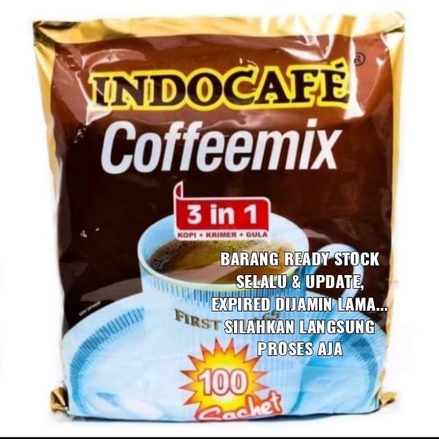 

MURAH INDOCAFE Coffeemix 3in1 100sachet 100 x 20gr