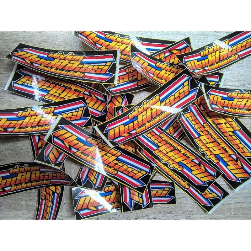 STICKER VIXION MODIFIKASI INDONESIA BAHAN VINYL GLOSSY + LAMINASI GLOSY | STIKER RACING | KEKINIAN