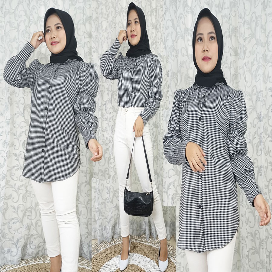 NANA BLOUSE KOTAK BUSUI FRIENDLY CARLINA