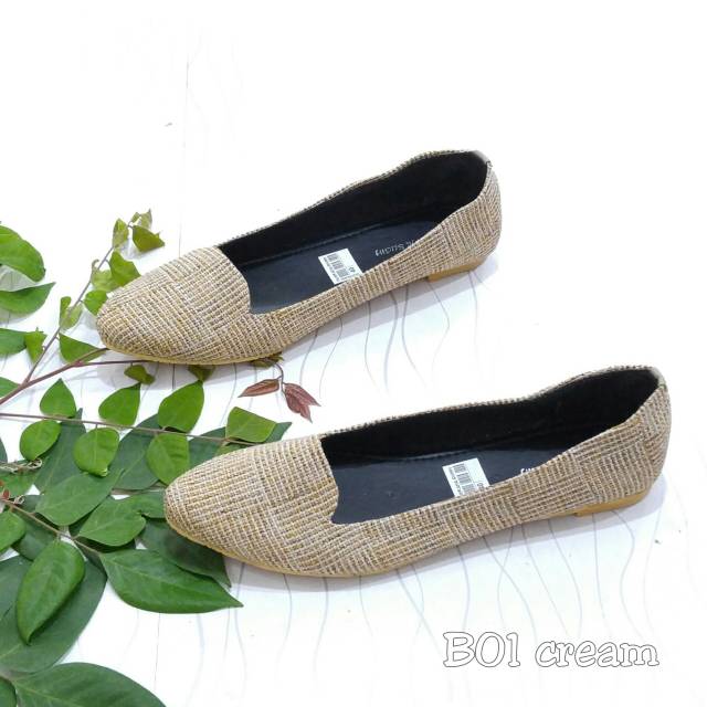 BORNEO BB01 SEPATU FLATSHOES BAHAN KANVAS