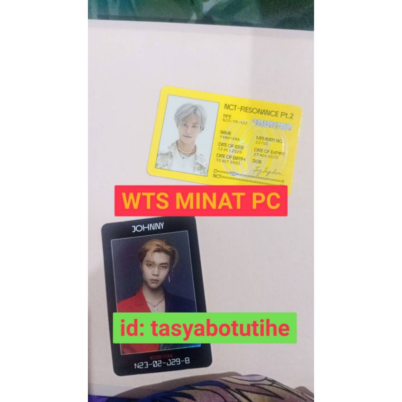 OFFICIAL ID CARD YANGYANG DAN AC JOHNNY RESONANCE PT.2