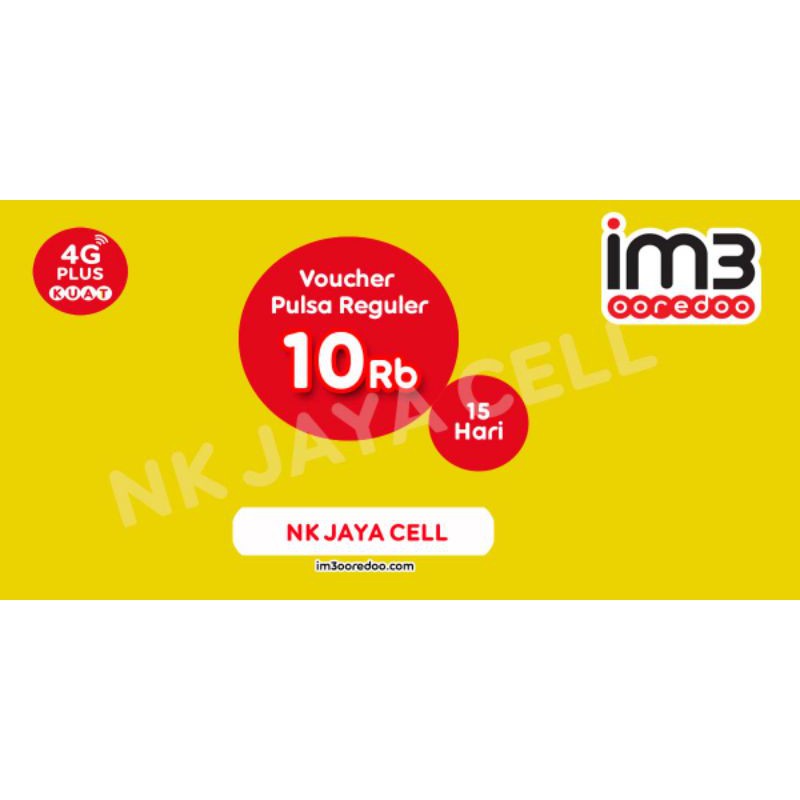 VOUCHER PULSA IM3 10 RB