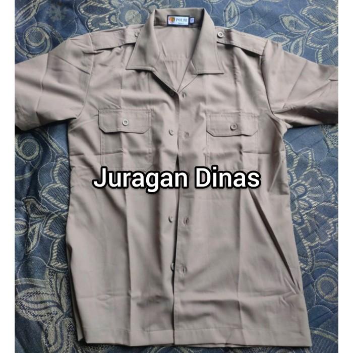 Seragam Atasan Baju Pdh Coklat Polisi Jatah Polri | Baju Pdh Satpam Terbaru
