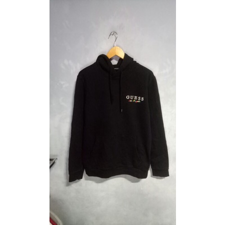 HOODIE GUESS HITAM BORDIR