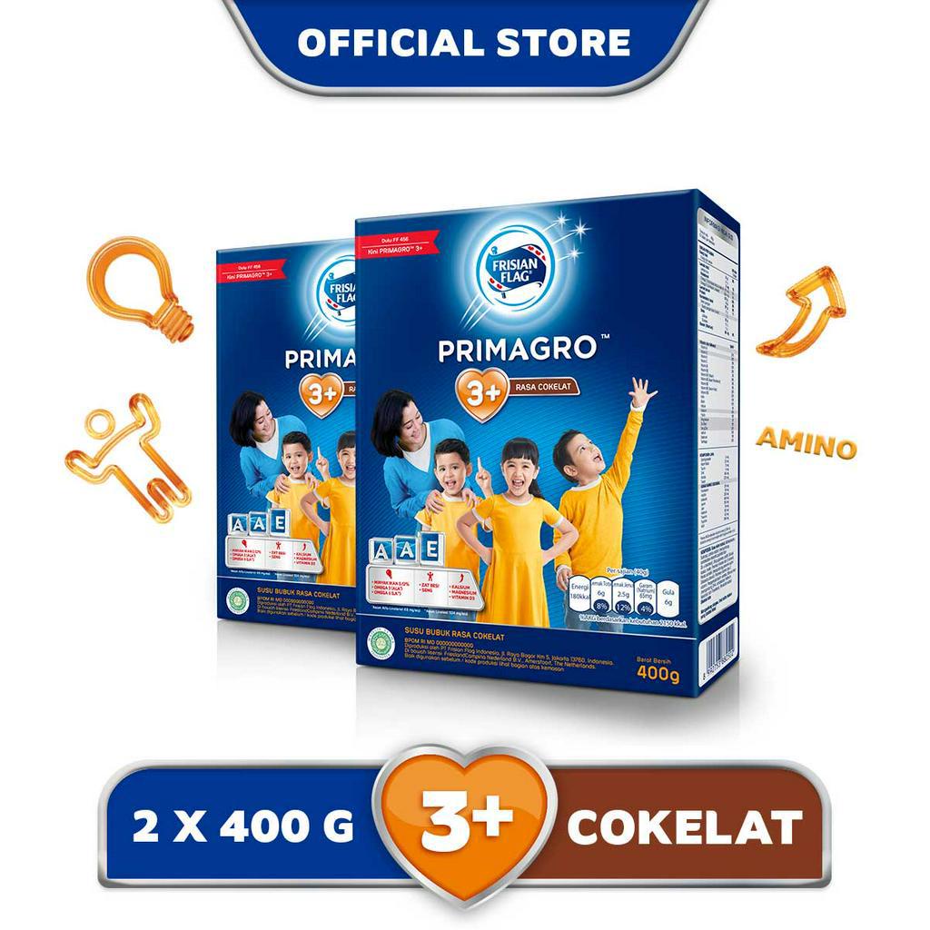 

Frisian Flag Primagro 3+ Coklat 400 gr - 2 Pcs