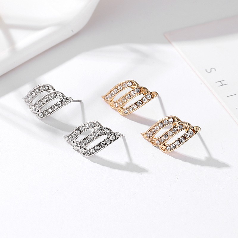 Anting temperamen stylish, Sayap malaikat halus anting, Anting bulu pejantan