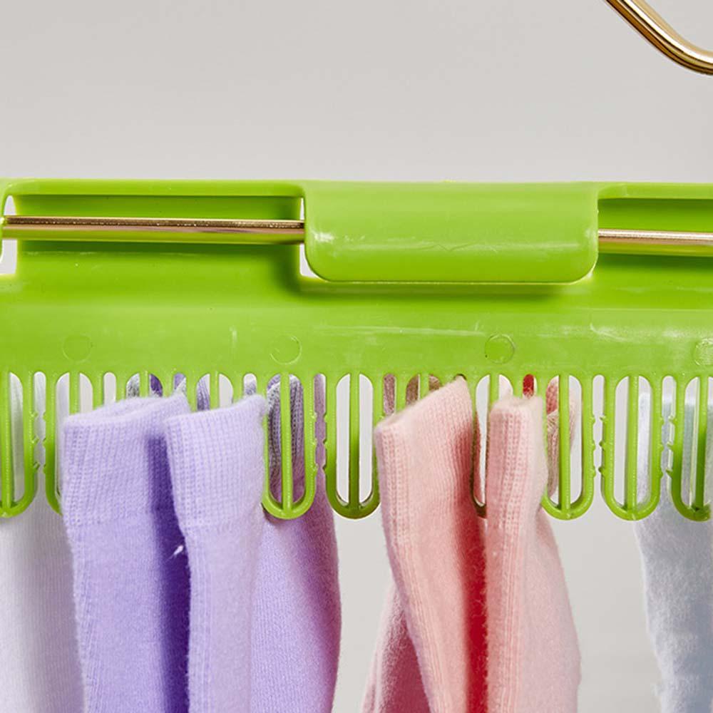 [Elegan] Rak Pengering Pakaian Dalam Plastik Storage Organizer Lemari Laundry Hook