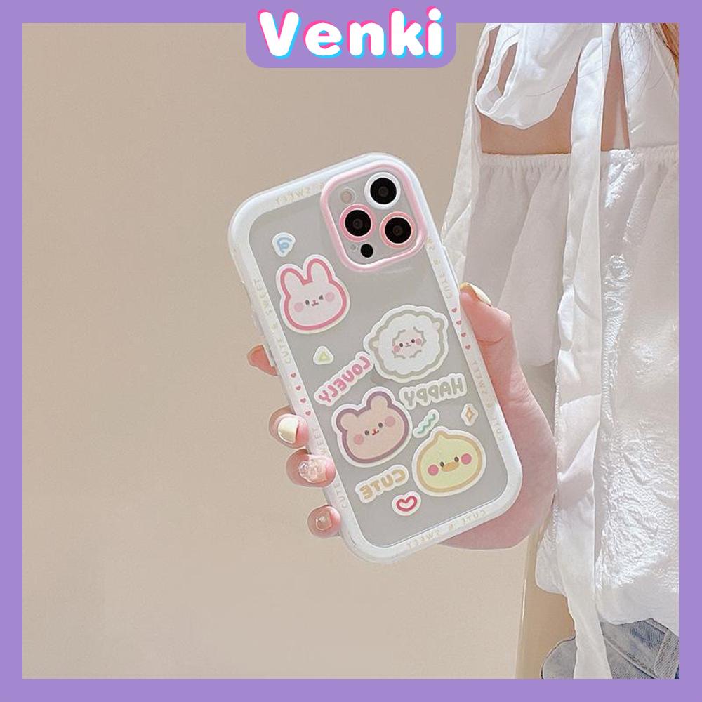 iPhone Case Silicone Soft Case Clear Case Airbag Shockproof Camera Protection Button Cartoon Cute Compatible For iPhone 14 Pro Max 13 Pro Max 12 Pro Max 11 Pro Max xr xs max